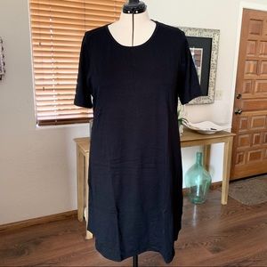 NWOT Isaac Mizrahi Essentials black pima cotton dress